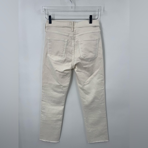 NEW MOTHER THE MID RISE DAZZLER CROP CREAM PUFFS SIZE 27 B2681 - Picture 5 of 7